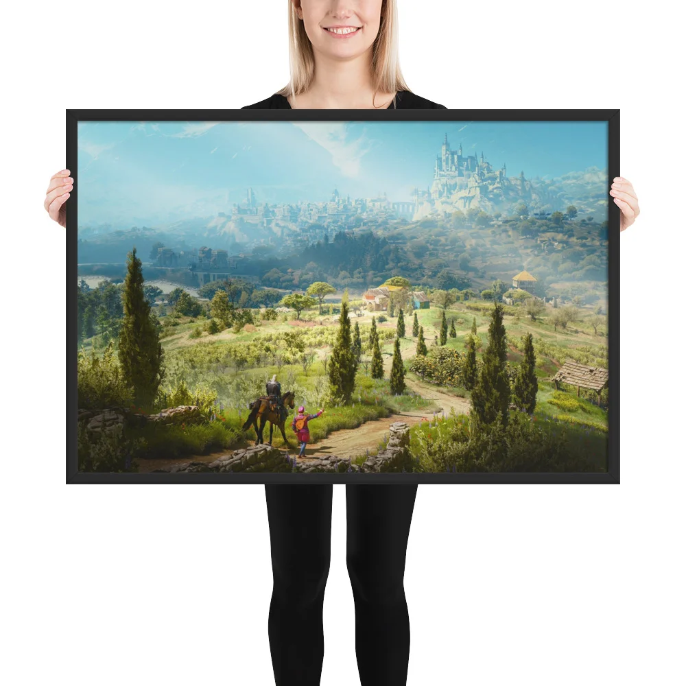 Geralt & Dandelion's Old Tale - Wall art Poster -24x36-person-68c8abe5e2c75