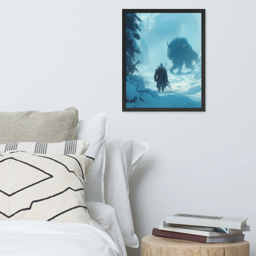 The White Wolf’s Prey - Poster Wall art-16x20-front-68c603a35b7a6