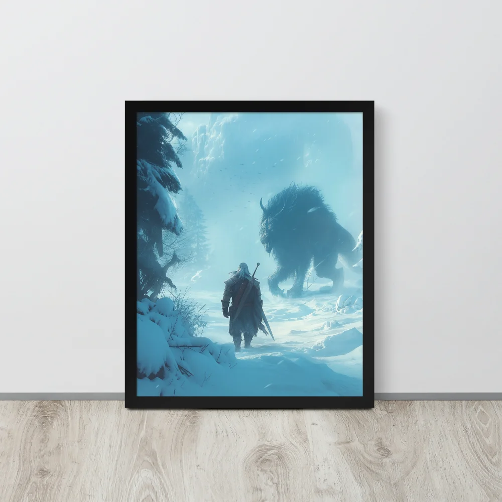 The White Wolf’s Prey - Poster Wall art-16x20-front-68c603a35e426