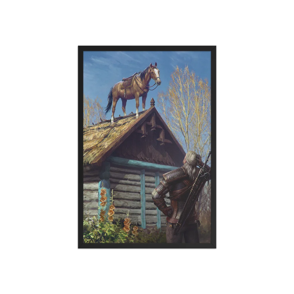 Witcher Glitch - Wall art Poster -20x30-front-68c8b4861a046