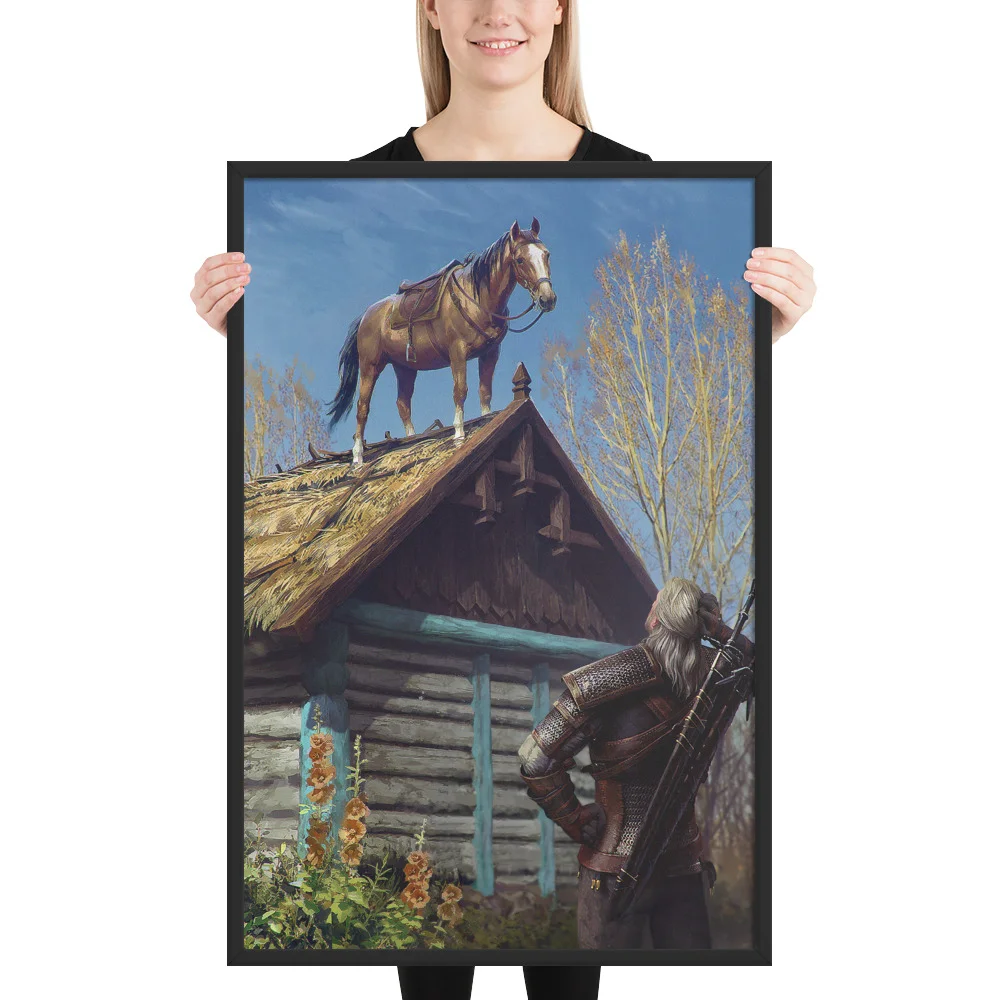 Witcher Glitch - Wall art Poster -24x36-person-68c8b486173e8