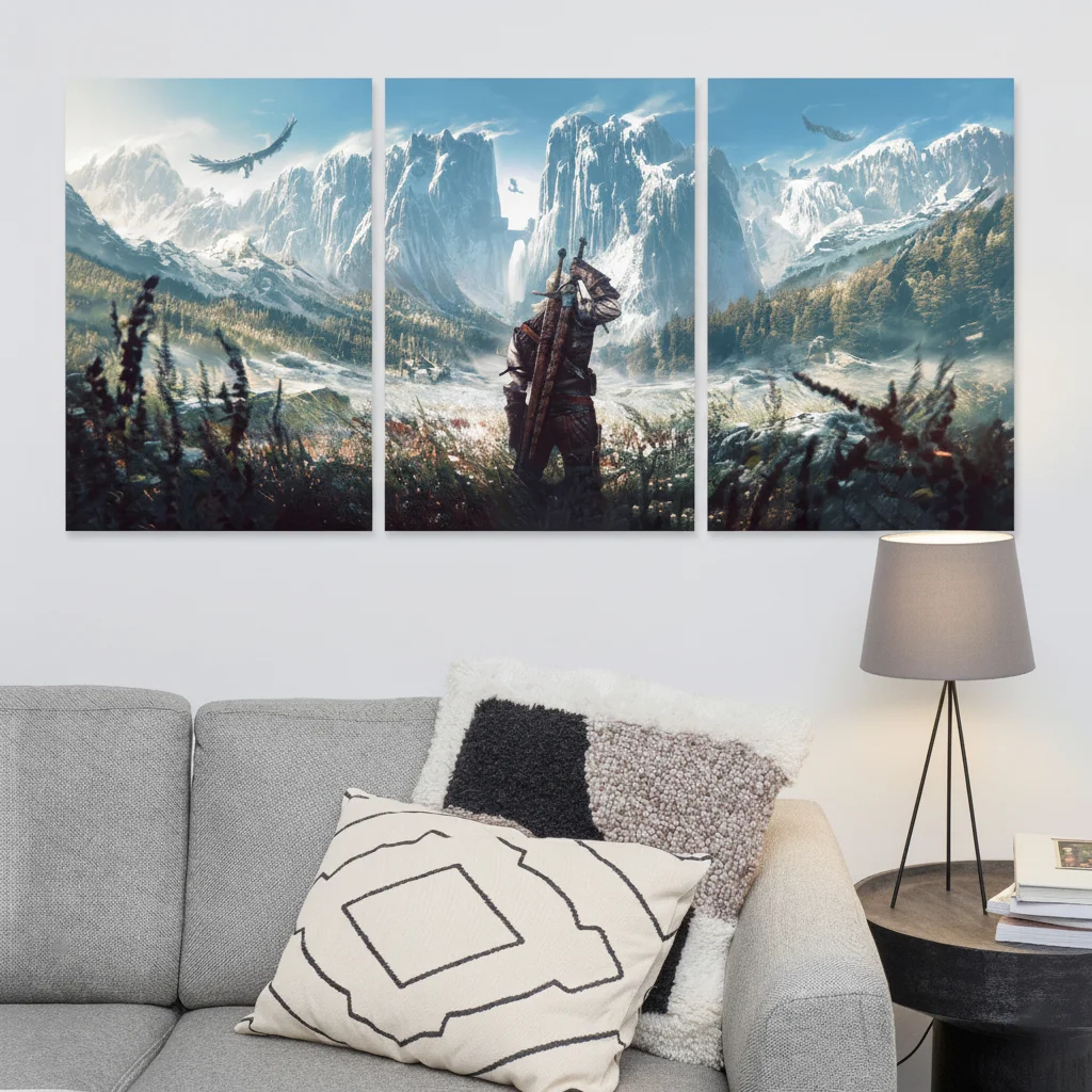 Witcher Sliced Wall art Canvas_8k2okn8k2okn8k2o