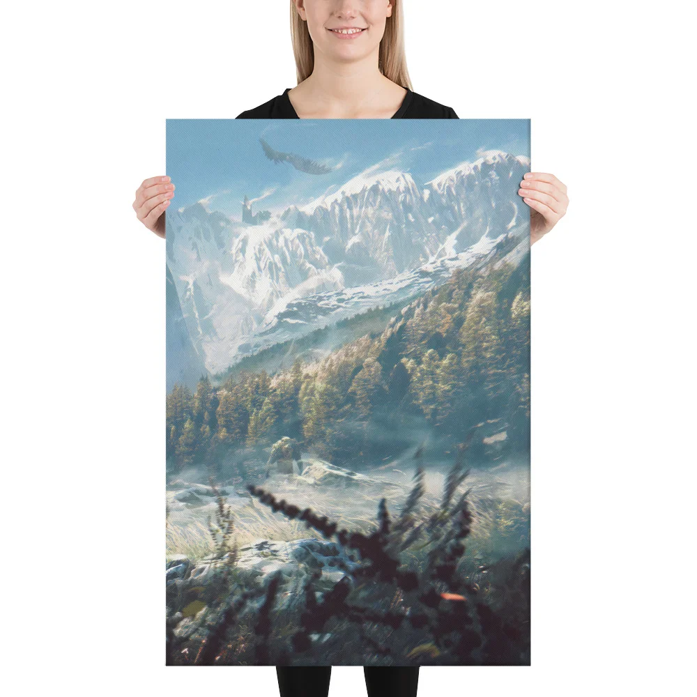 Witcher Sliced Wall art Canvasq3-24x36-person-
